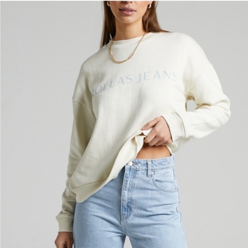 ROLLA'S X SOFIA RICHIE Editorial Slouch Sweatshirt in Salt XL